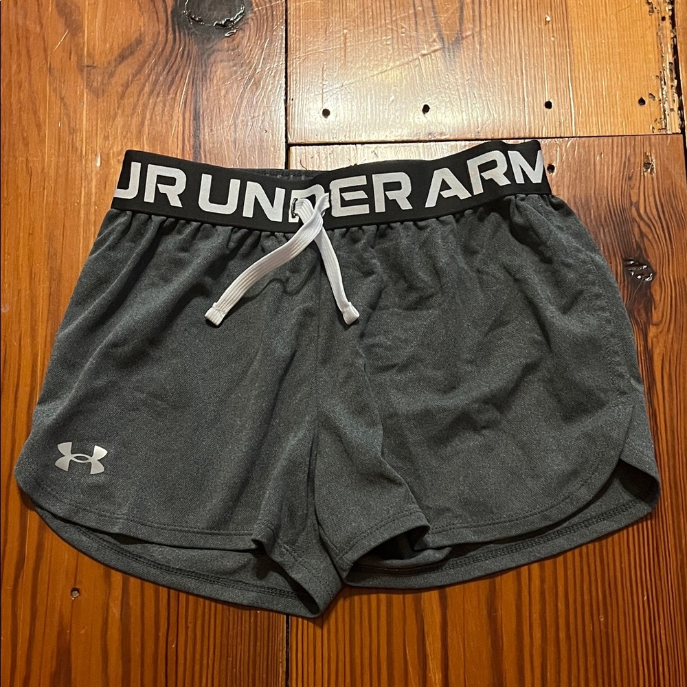 Under Armour Girl’s Charcoal Athletic Shorts